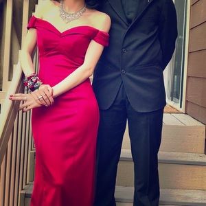 Colette for Mon Cheri Red Prom dress